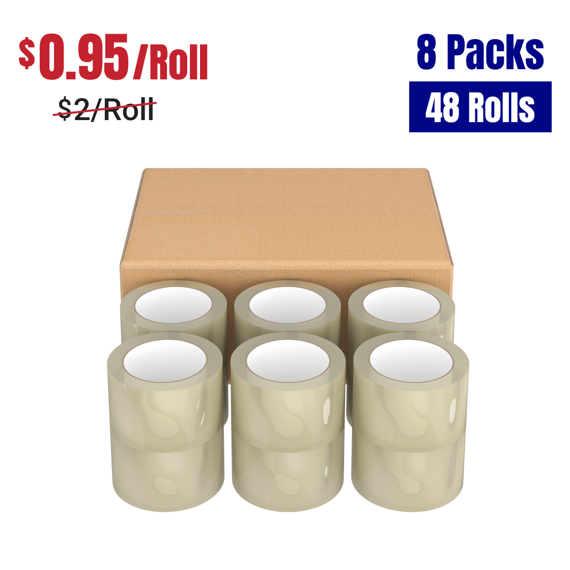 Economy Carton Sealing Tape - Bulk Promotion_4Dock